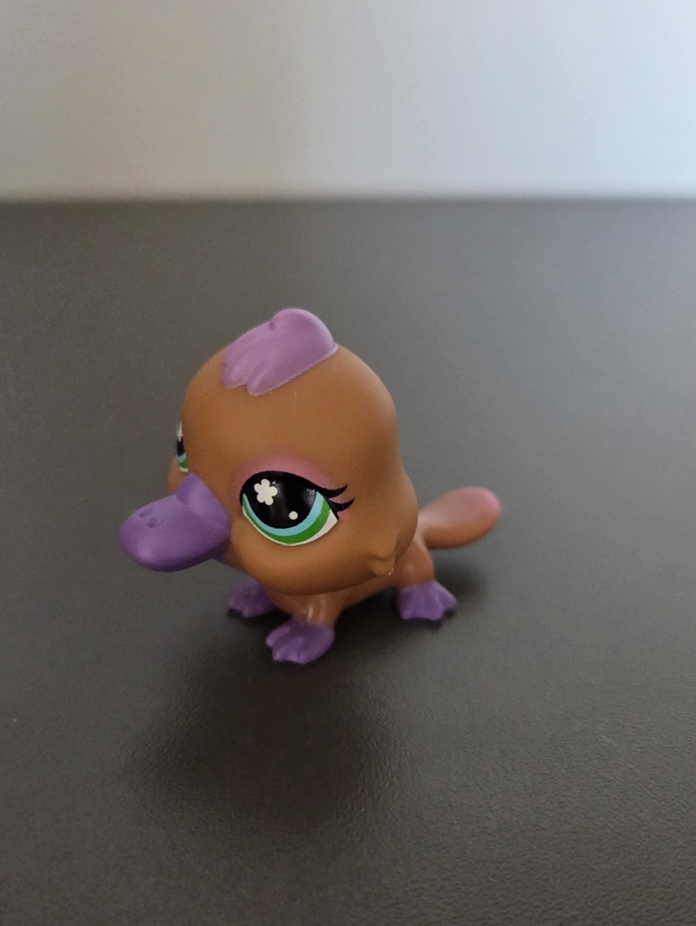 Littlest Pet Shop Brown Platypus with Purple Accents